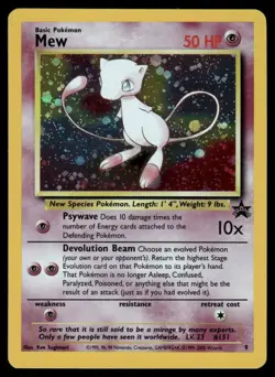 Pokemon Cards Mew 9 Wizards Black Star Promos Promo - Image 1
