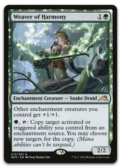 Weaver of Harmony #213 (NM) Kamigawa Neon Dynasty NEO Magic MTG - Image 1