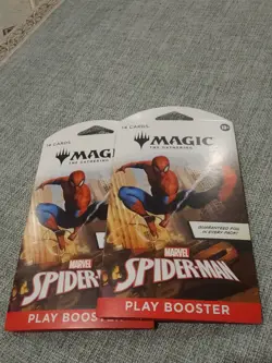 MTG: Magic The Gathering Marvel Spider-Man X2 Play Sleeved Booster Pack. - Image 1