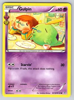 Gulpin RC12/32 Generations Radiant Collection Pokemon TCG Common LP Regular - Image 1