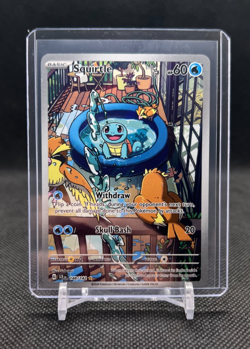 Pokemon TCG Squirtle Stellar Crown Scarlet & Violet Illustration Rare 148/142 - Image 1