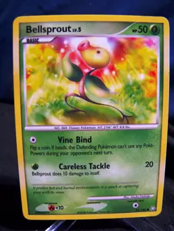 POKEMON BELLSPROUT lv.5 85/146 D&P LEGENDS AWAKENED COMMON - EX+ / NM- - Image 1