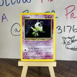 ✨Celebi, “DOUBLE HOLO” Error, Neo Revelation 3/64, Pokemon CLEAN ✨ - Image 1