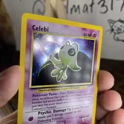 ✨Celebi, “DOUBLE HOLO” Error, Neo Revelation 3/64, Pokemon CLEAN ✨ - Image 4