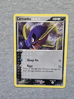 Carvanha 56/107 Ex Deoxys Pokemon Card - Image 1
