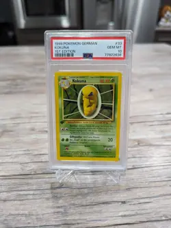 1999 💎 Pokemon Kakuna #33 Uncommon 1st First Edition German Base Kokuna PSA 10 - Image 1
