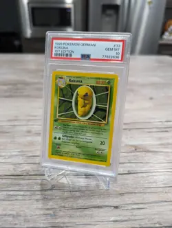 1999 💎 Pokemon Kakuna #33 Uncommon 1st First Edition German Base Kokuna PSA 10 - Image 2