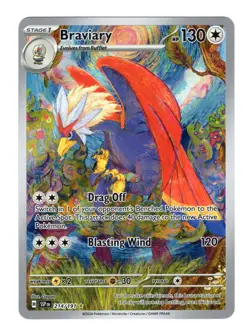 Braviary 214/191 Sv08: Surging Sparks Holo Illustration Rare Pokemon Card NM - Image 1