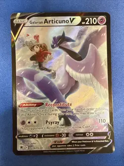 Pokemon Galarian Articuno V TG16/TG30 Astral Radiance Trainer Gallery NM - Image 1