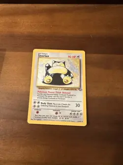 Pokemon TCG Snorlax 11/64 Rare Holo Jungle Set 1999 WOTC Damaged - Image 1