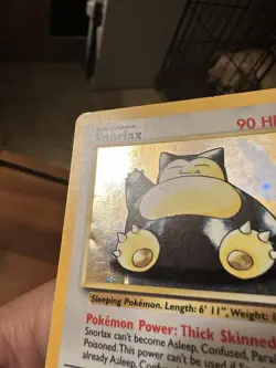 Pokemon TCG Snorlax 11/64 Rare Holo Jungle Set 1999 WOTC Damaged - Image 3