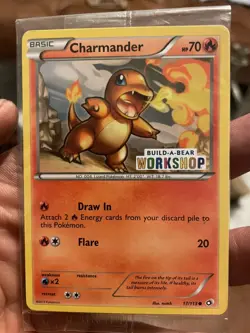 Pokemon TCG: Charmander SEALED Stamped Promo Build-A-Bear Workshop 17/113 NM - Image 1