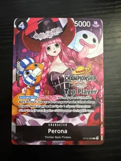 Perona CS 25-26 Top Player Pack OP10-092 One Piece Promotion Cards - Image 1