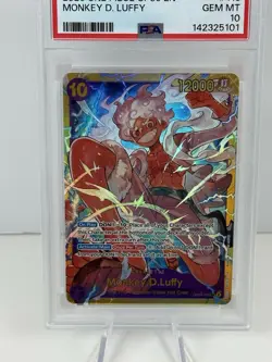 One Piece Monkey D Luffy PSA 10 OP05-119 SEC Awakening Of The New Era - Image 2
