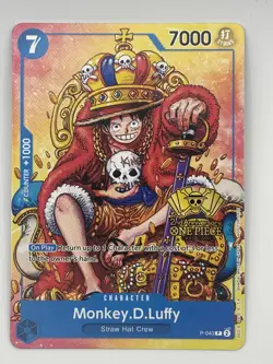 Monkey.D.Luffy (2nd Anniversary Stamped Promo) P-043 One Piece English - Image 1