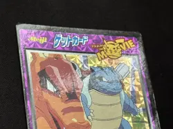 1998 Charizard Blastoise Meiji No.21 Movie Get Japanese Pokemon Card prism holo - Image 3