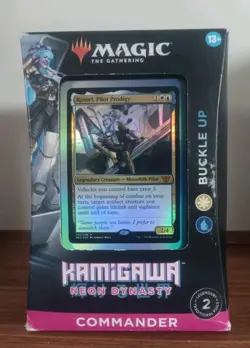 Mtg Magic the Gathering Commander Kamigawa Neon Dynasty Buckle Up Sealed - Image 1