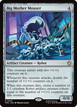 1 x Big Mother Mouser - Commander: Teenage Mutant Ninja Turtles - NM-Mint - MTG - Image 1