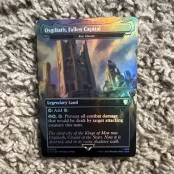 Magic: The Gathering Foil Osgiliath, Fallen Capital Legendary Land - Image 1