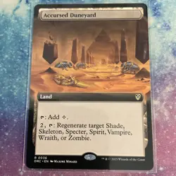 Accursed Duneyard (REGULAR) x1 - MTG Aetherdrift Commander DRC #36 - Image 1