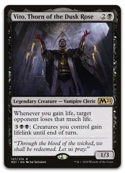 Vito, Thorn of the Dusk Rose #127 (NM) Core Set 2021 M21 Magic MTG - Image 1