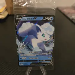 Pokemon Alolan Vulpix V 033/195 Silver Tempest Sealed Holo English - Image 1