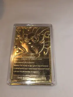 1999 Burger King BK Pokemon 23K Gold Plated Trading Card JigglyPuff with Case - Image 3