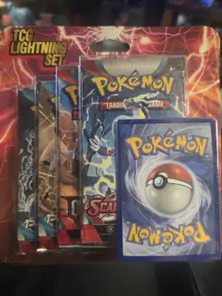 Pokemon TCG Lightning 4 Booster Packs 1 Bonus Card Factory Sealed - Image 1