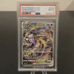 2023 Pokemon Mewtwo VSTAR GG44 Crown Zenith Galarian Gallery PSA 8 REGRADABLEU - Image 1