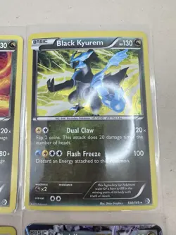 Pokemon WHITE KYUREM and Black Kyurem Card Lot of 4 - Holo, EX Lot - Image 3