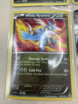 Pokemon WHITE KYUREM and Black Kyurem Card Lot of 4 - Holo, EX Lot - Image 4