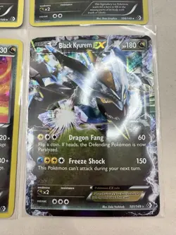 Pokemon WHITE KYUREM and Black Kyurem Card Lot of 4 - Holo, EX Lot - Image 5