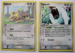 Slakoth 73/107 & Vigoroth 50/107 EX Deoxys 2 Pokemon Card x2 NM - Image 1