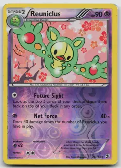 Pokemon Card Reuniclus REVERSE HOLO Rare Legendary Treasures 76/113 - Image 1