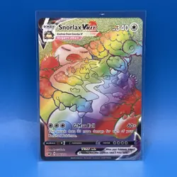 2020 Pokemon Snorlax VMAX 206/202 Rainbow Secret Rare Sword & Shield NM - Image 1