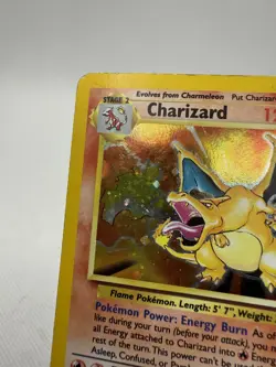 Pokemon Charizard Holographic Base Set 2 Damaged - Image 5