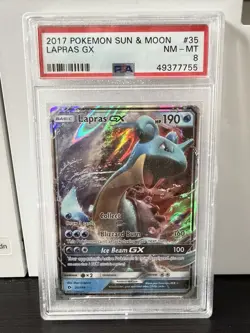 Pokemon Lapras GX Holo Card 35/149 2017 Sun & Moon Base Set - Image 1