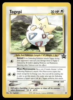 Pokemon Cards Togepi 30 Wizards Black Star Promos Promo - Image 1