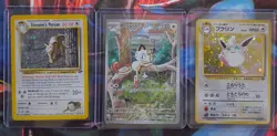 Pokemon TCG Vintage Holo Lot Giovanni's Persian Meowth Wigglytuff 3 Cards Nm-Hp - Image 1