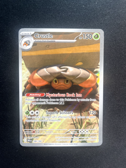 Pokemon Crustle 186/182 Illustration Rare Holo Sv10: Destined Rivals 150 NM - Image 1