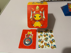 Pikachu Magikarp & Gyarados Poncho Pokemon Center JP Box + Deckbox + 62 Sleeves - Image 4