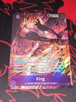 One Piece OP14 The Azure Sea’s Seven - King EB04-031 R Alternate Art ENGLISH - Image 1