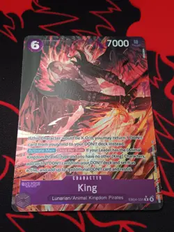 One Piece OP14 The Azure Sea’s Seven - King EB04-031 R Alternate Art ENGLISH - Image 2
