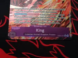 One Piece OP14 The Azure Sea’s Seven - King EB04-031 R Alternate Art ENGLISH - Image 4