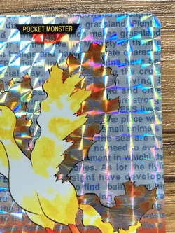 Pokemon Carddass Card Moltres File No.146 Bandai Pocket Monsters Red ver. 1996 - Image 4