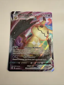 Pokemon Mimikyu VMAX Holo Ultra Rare TCG Card Brilliant Stars 069/172 - Image 1