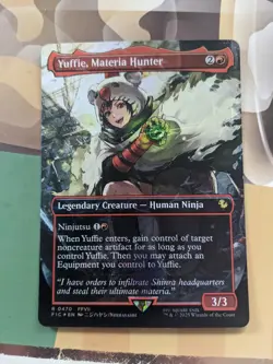 Yuffie Materia Hunter Chocobo Track Borderless Foil Final Fantasy MTG 0470 NM - Image 1