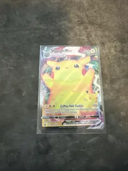 Pokemon TCG: Pikachu VMAX Celebrations SWSH062 Full Art Black Star Promo NM - Image 1
