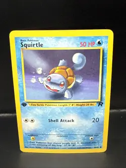 Pokemon TCG Squirtle 68/82 Team Rocket 1st Edition Non-Holo Regular J - Image 1