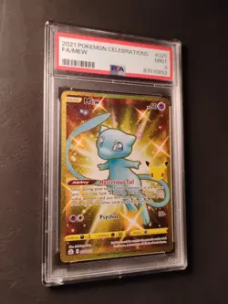 2021 Pokemon Celebrations FA/MEW #025/025 PSA 9 MINT GRADED - Image 5